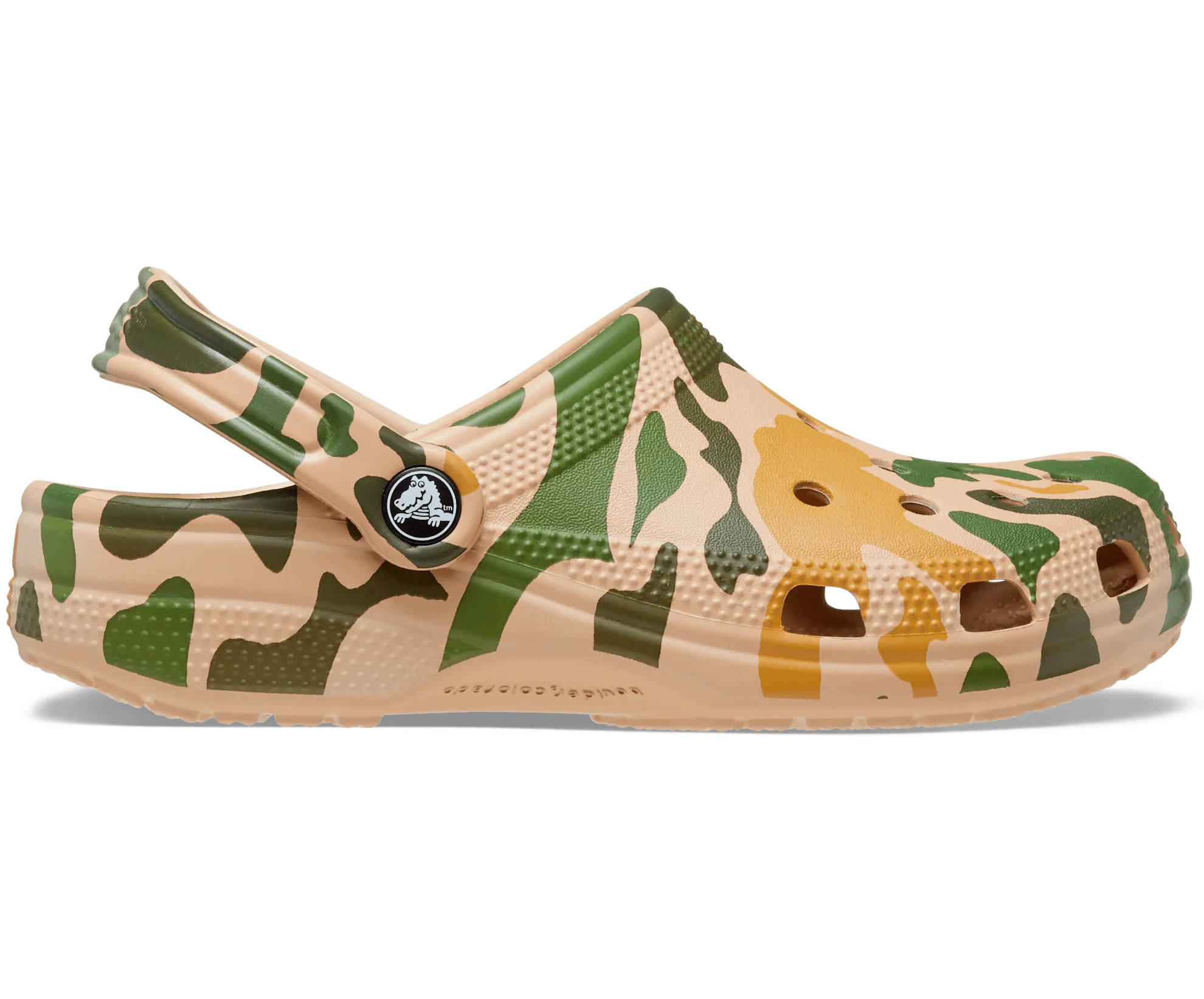 Crocs Unisex Classic Printed Camo Clog - Chai / Tan