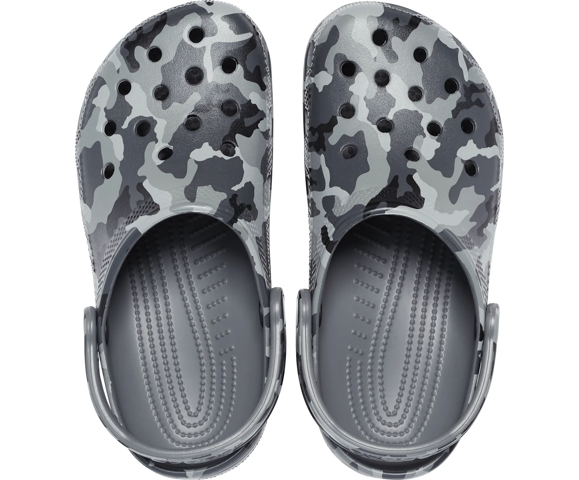 Crocs Unisex Classic Printed Camo Clog - Slate Grey / Multi