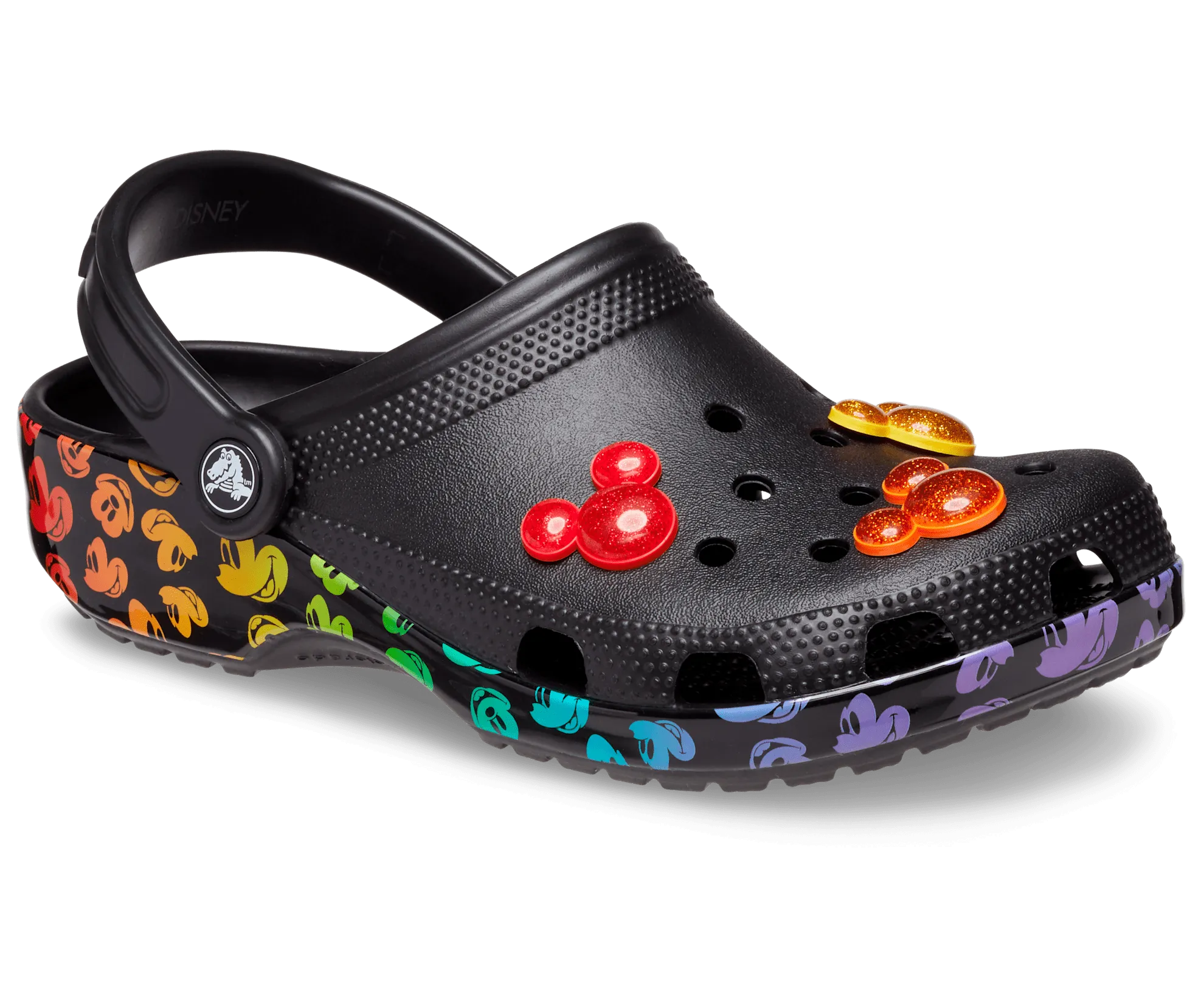 Crocs Unisex Disney Rainbow Celebration Clog - Black