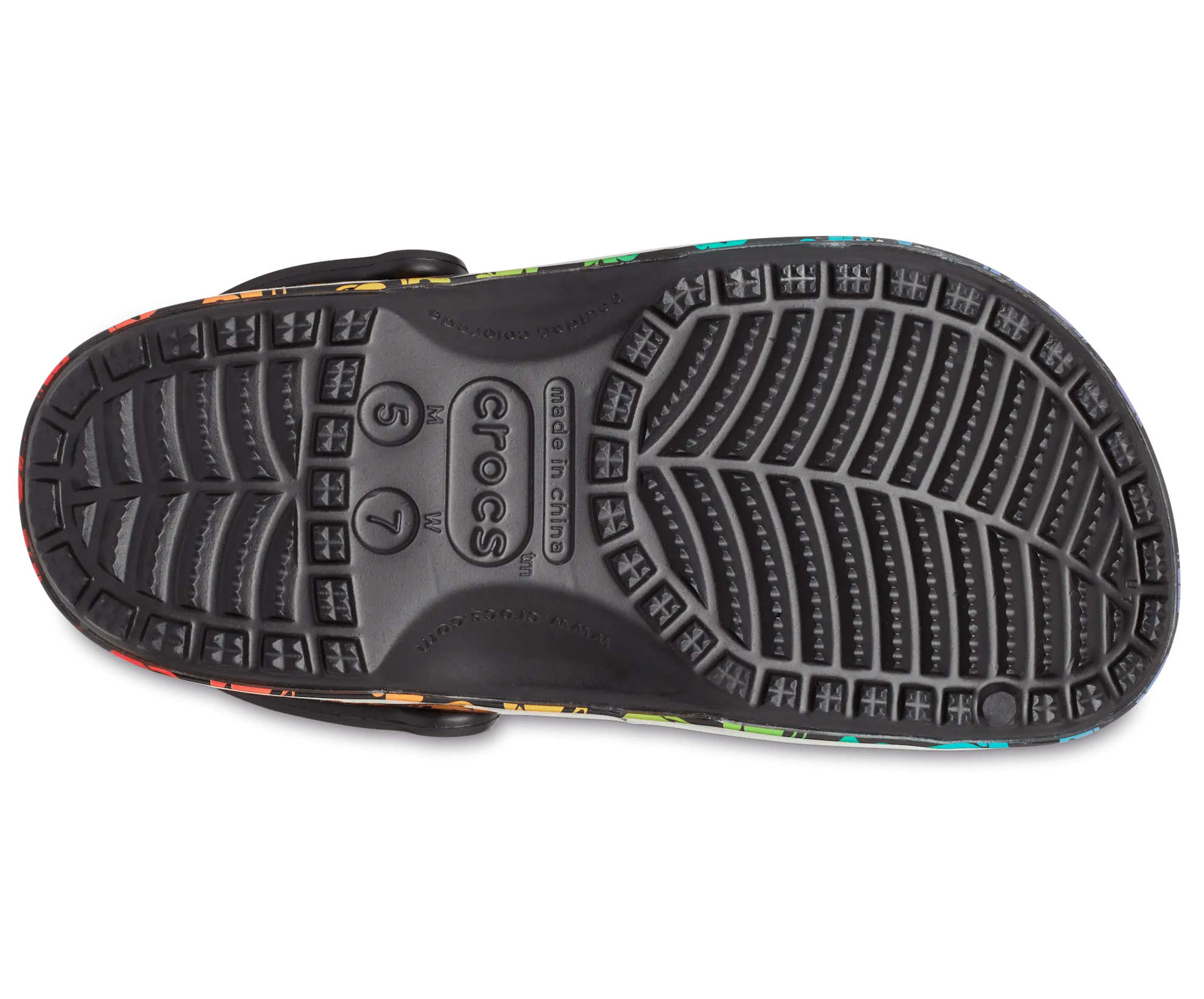 Crocs Unisex Disney Rainbow Celebration Clog - Black