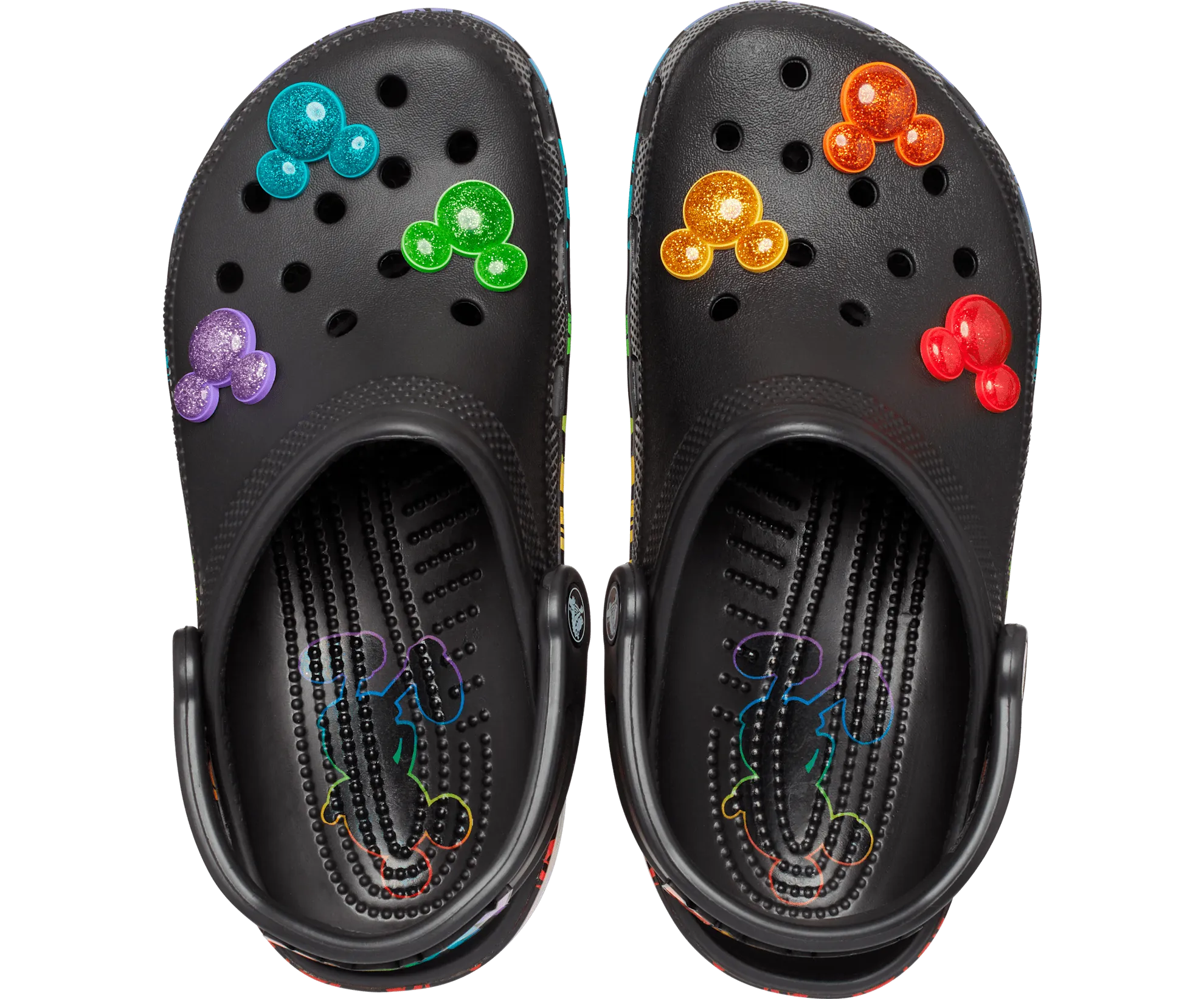 Crocs Unisex Disney Rainbow Celebration Clog - Black