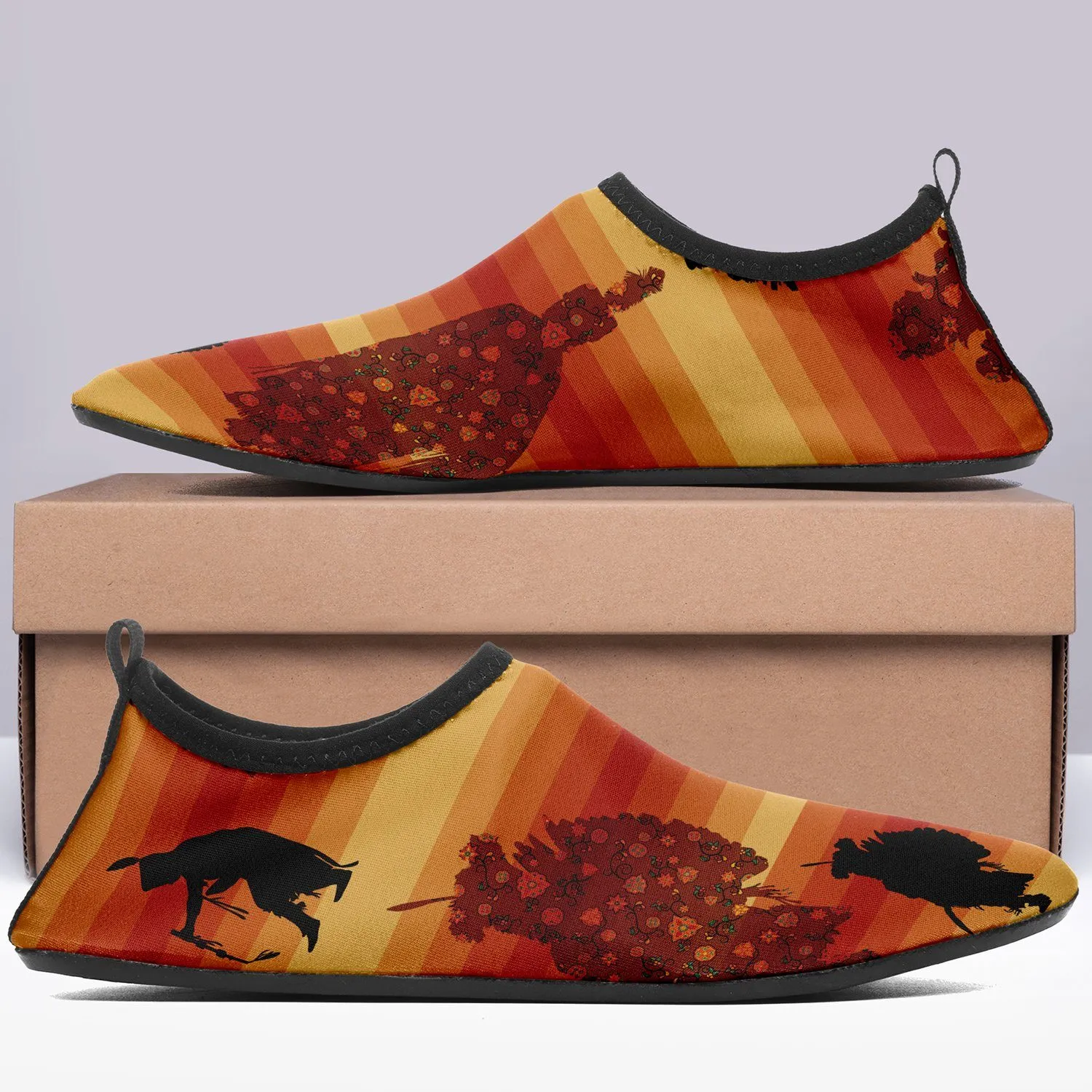 Dancers Brown Kid's Sockamoccs Slip On Shoes
