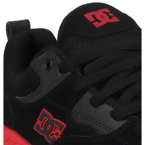 DC Shoes Ascend S Skate Shoes Black - Black - Red