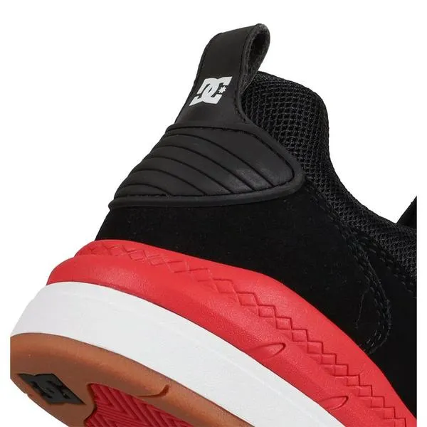 DC Shoes Ascend S Skate Shoes Black - Black - Red