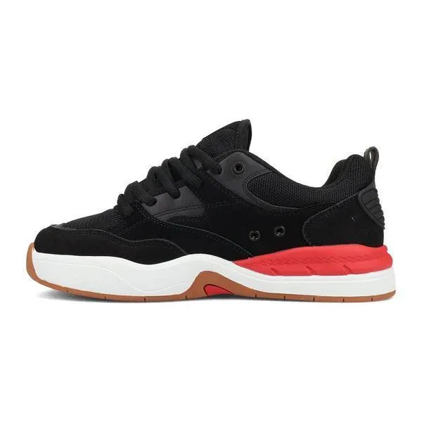 DC Shoes Ascend S Skate Shoes Black - Black - Red