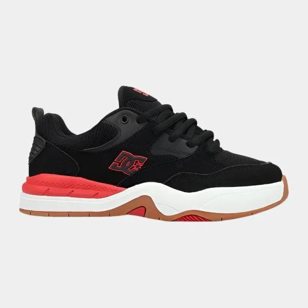 DC Shoes Ascend S Skate Shoes Black - Black - Red