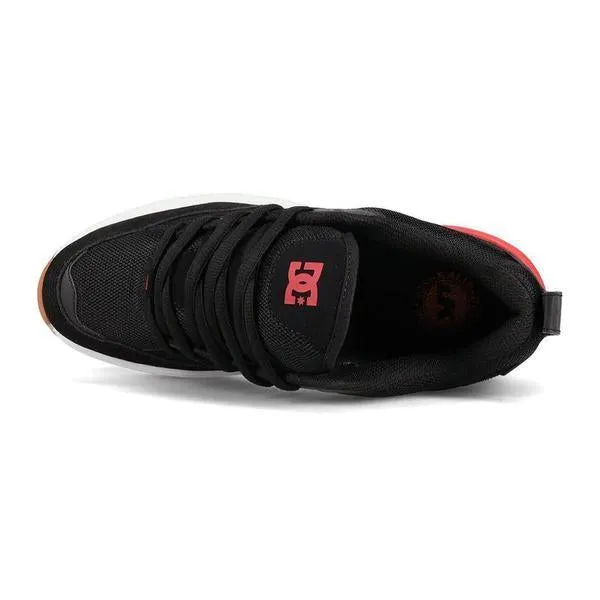 DC Shoes Ascend S Skate Shoes Black - Black - Red