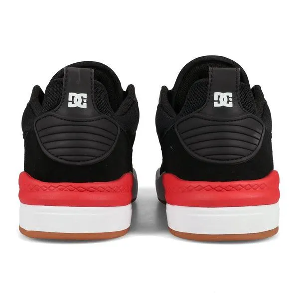 DC Shoes Ascend S Skate Shoes Black - Black - Red