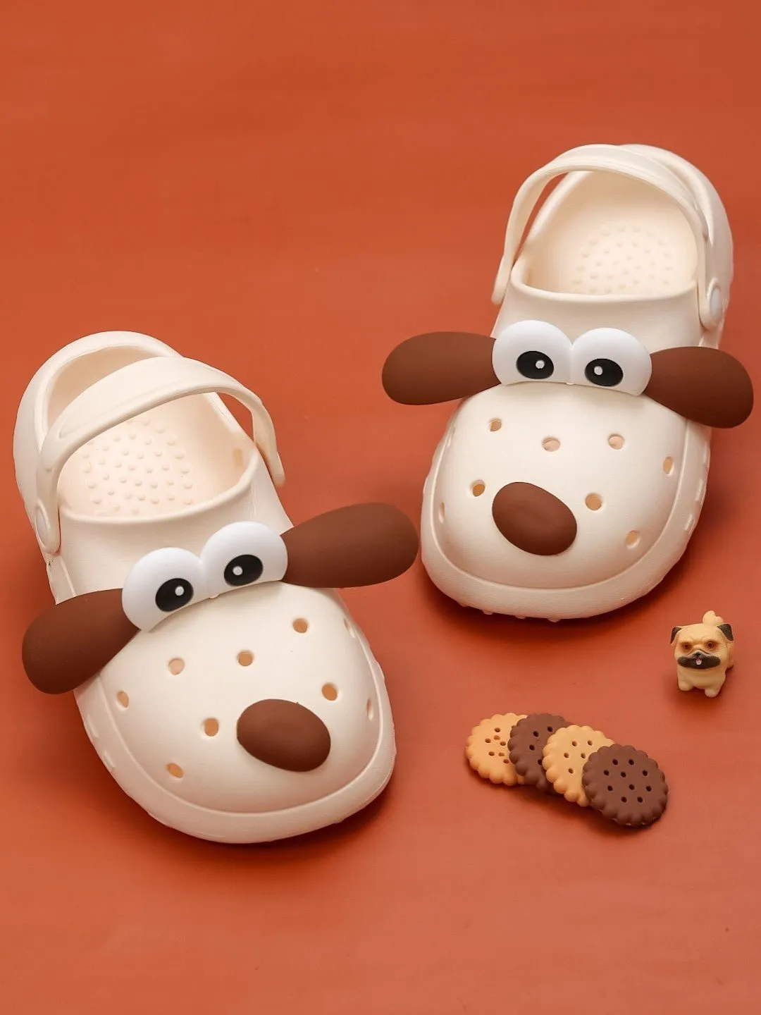 Delightful Puppy Design Clogs for Boys