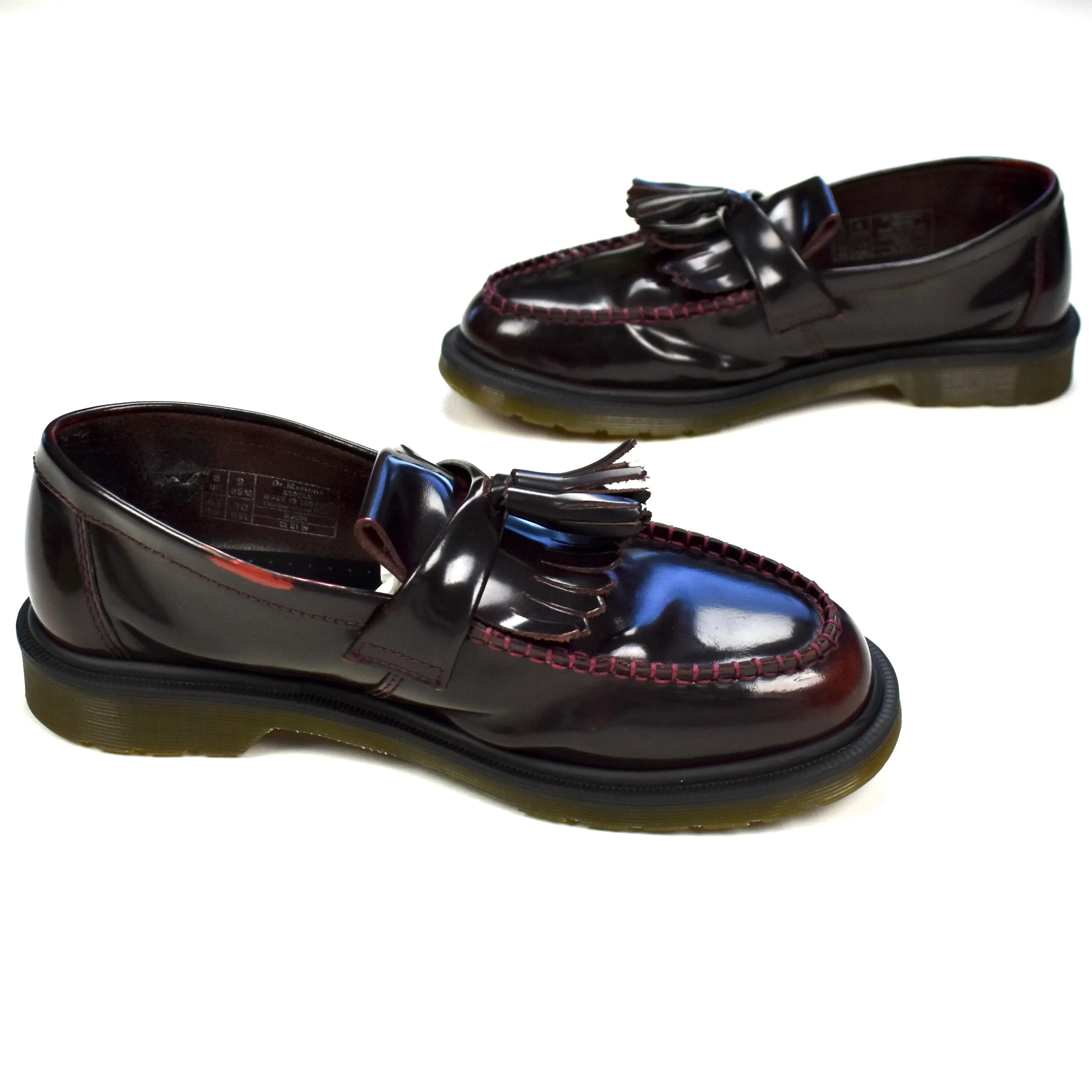 Dr. Martens - Cherry Red Adrian Tassel Loafers
