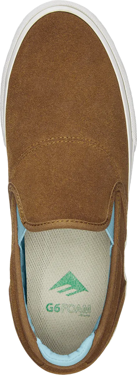 Emerica Wino G6 Slip on - Brown / Blue