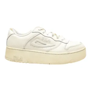 FILA Platform Trainers White Leather Womens UK 4.5