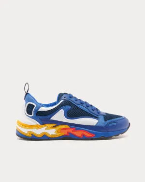 Flame Navy Blue Low Top Sneakers