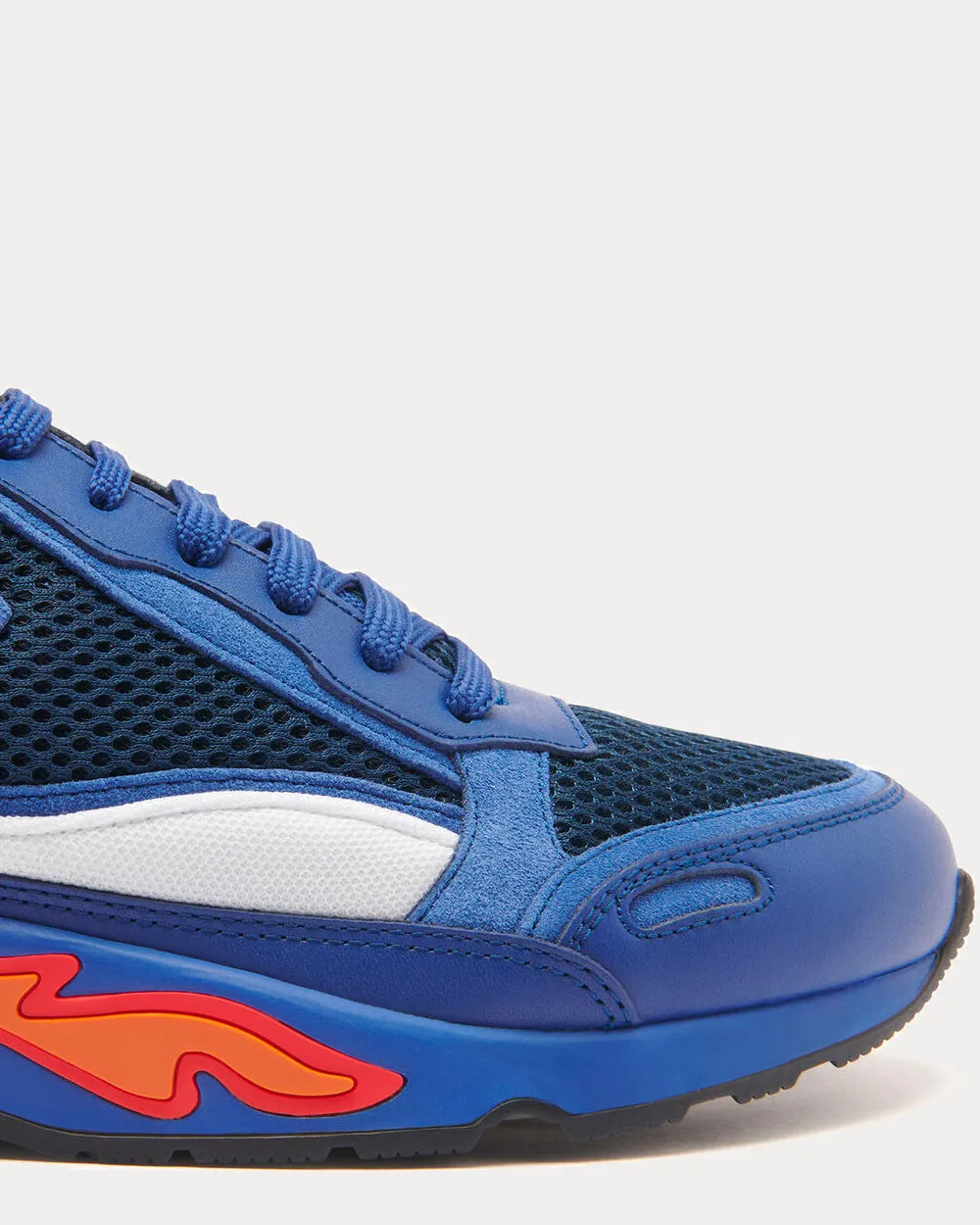 Flame Navy Blue Low Top Sneakers