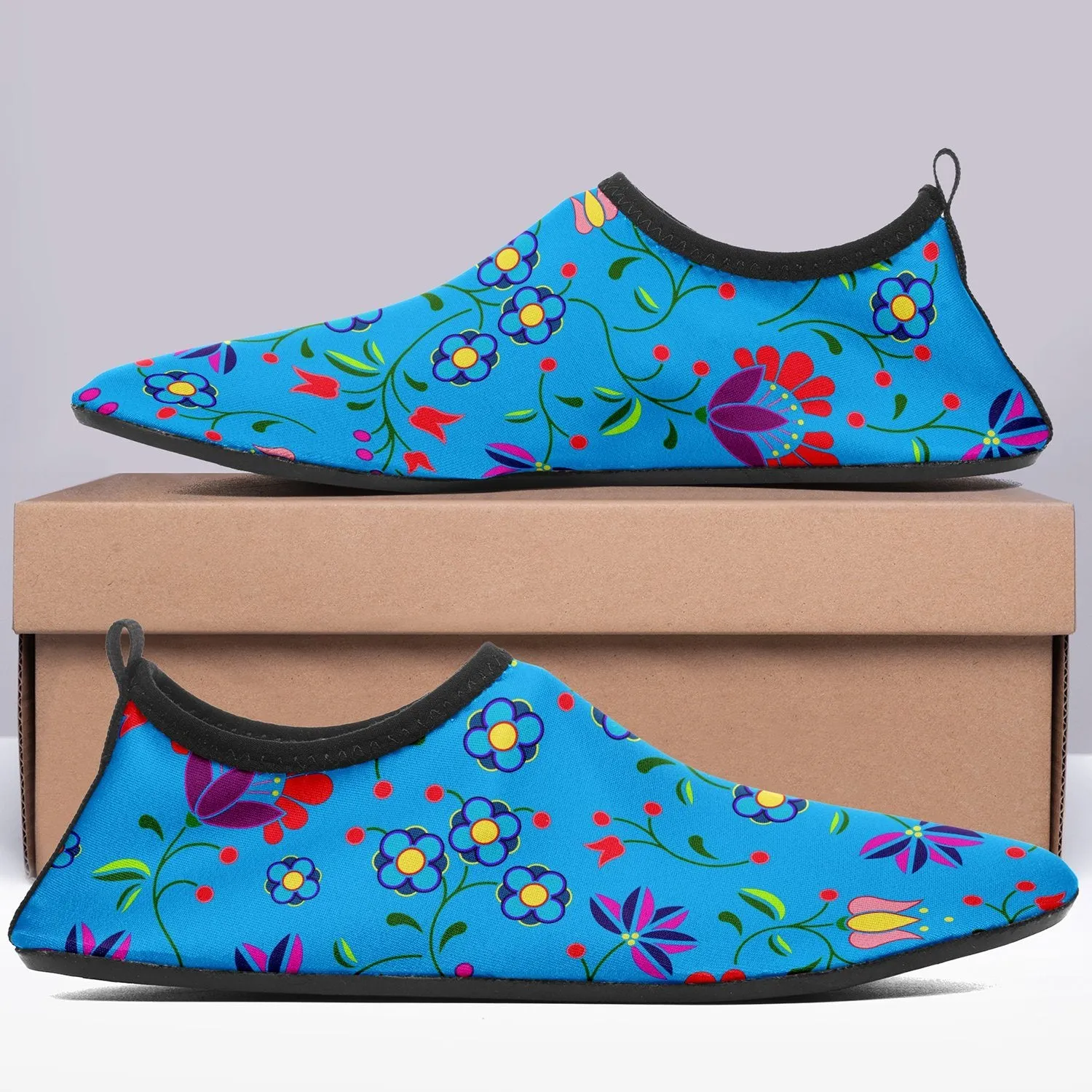Fleur Indigine Ciel Sockamoccs Kid's Sockamoccs Slip On Shoes