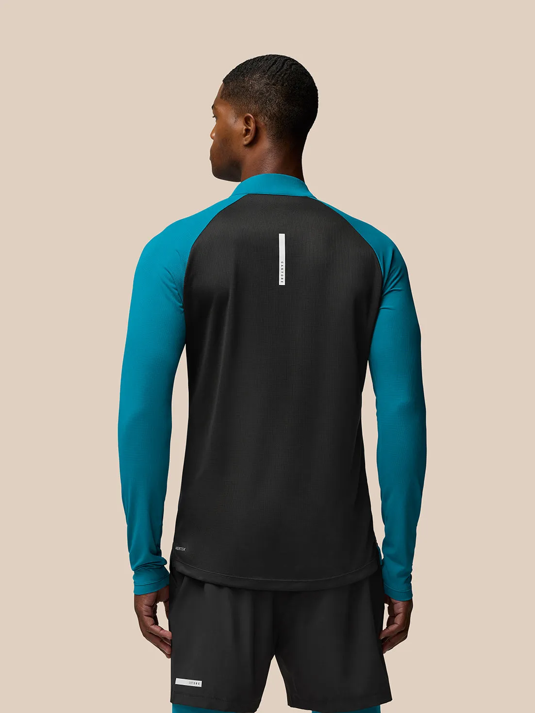 Flow Training 1/4 Zip Top - Dark Aqua