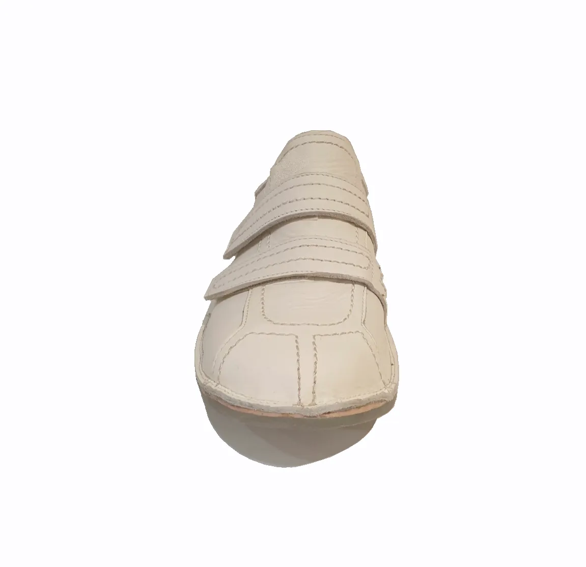 Fly London Fido Off White Leather Velcro Clog