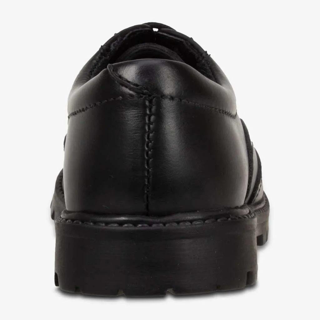 Girls Term Sophia Black Brogue School Shoes