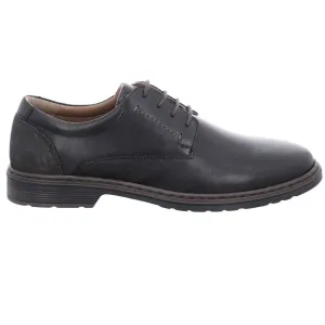 Josef Seibel Alastair 01 Mens Black Leather Lace Up Shoes
