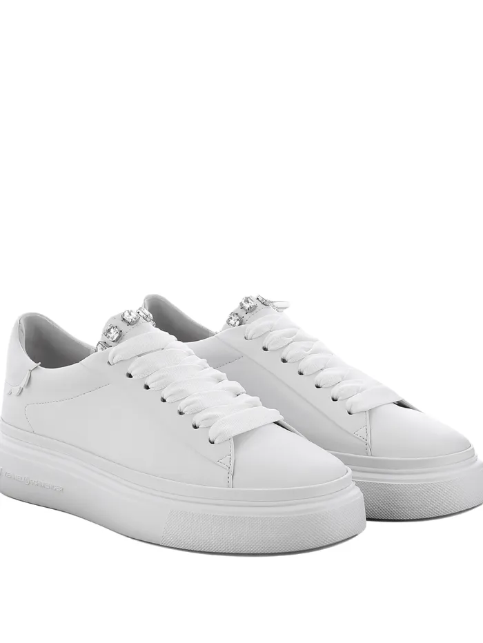 Kennel & Schmenger Women's DIVE White Trainers With Crystals 51-21640-427