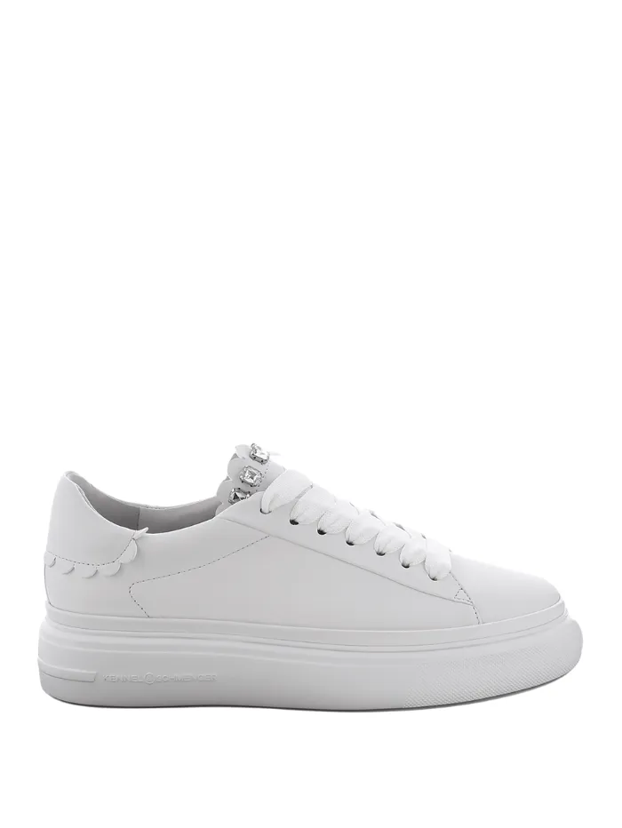 Kennel & Schmenger Women's DIVE White Trainers With Crystals 51-21640-427