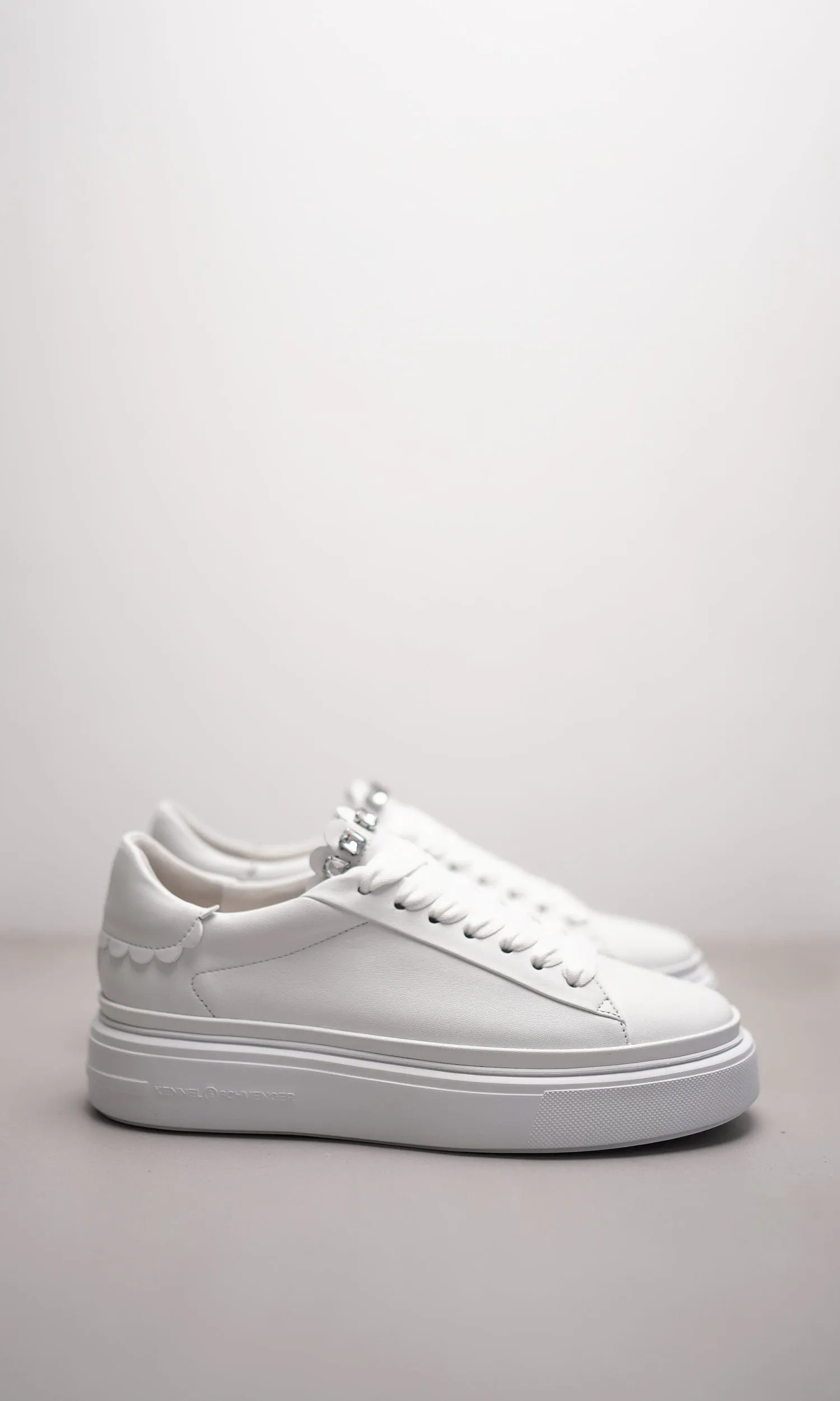 Kennel & Schmenger Women's DIVE White Trainers With Crystals 51-21640-427