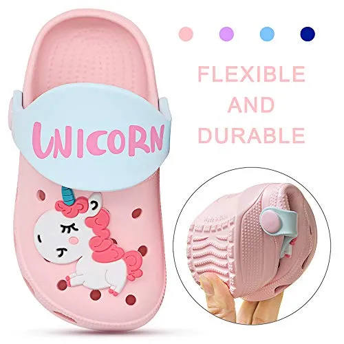 Kids Classic Cute Cartoon Lightweight Sandals (Pink Clogs)
