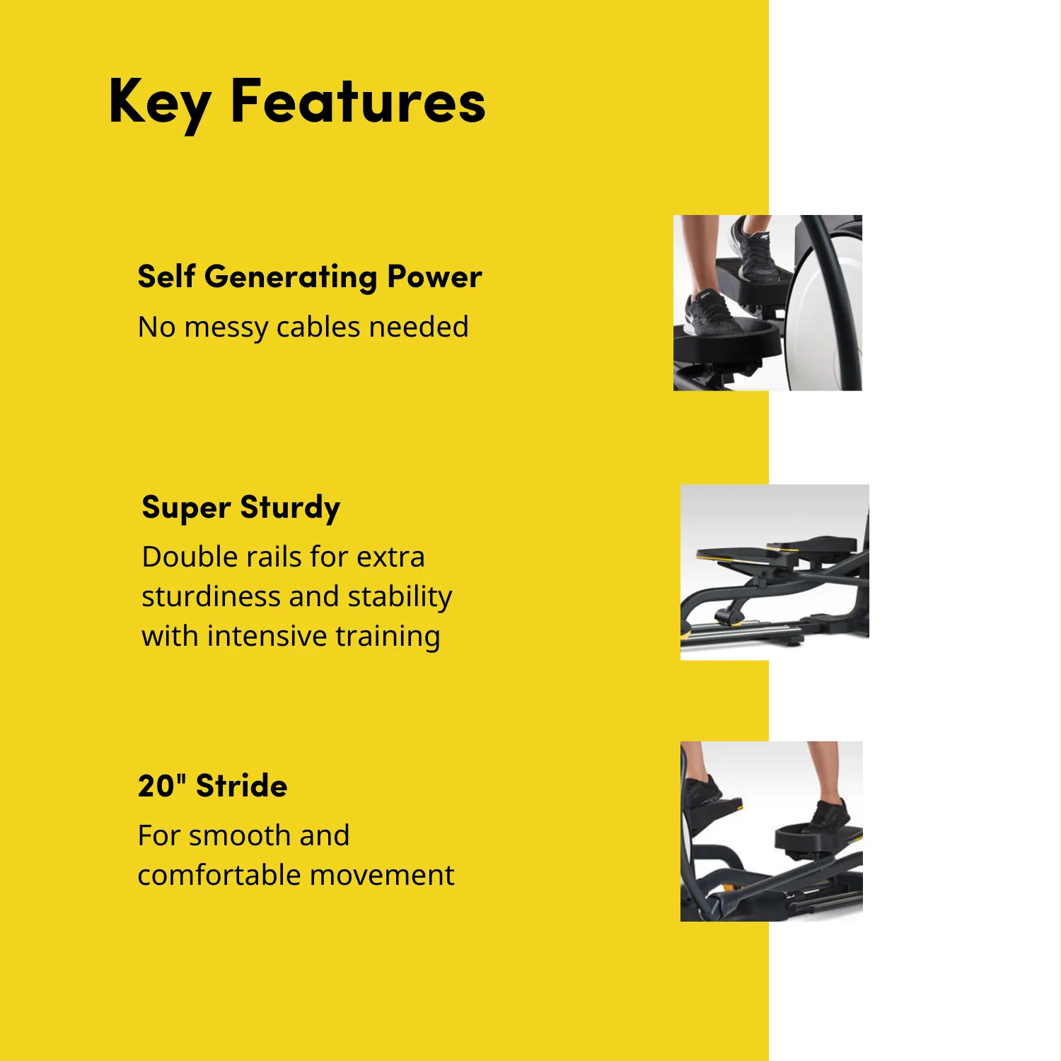 LifeSpan Fitness Commercial Elliptical trainer E5i  Self-Generating