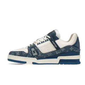 Louis Vuitton LV Trainer Monogram Denim White Blue