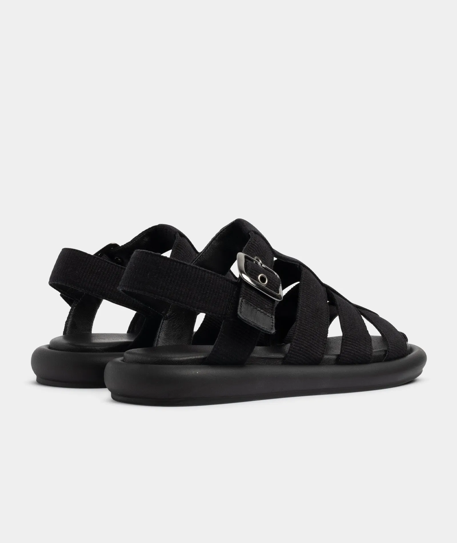 Luna Sandal - Black Nylon