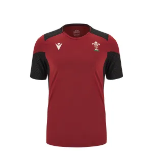 Macron Wales Rugby WRU 2024 Kids Training Poly Shirt