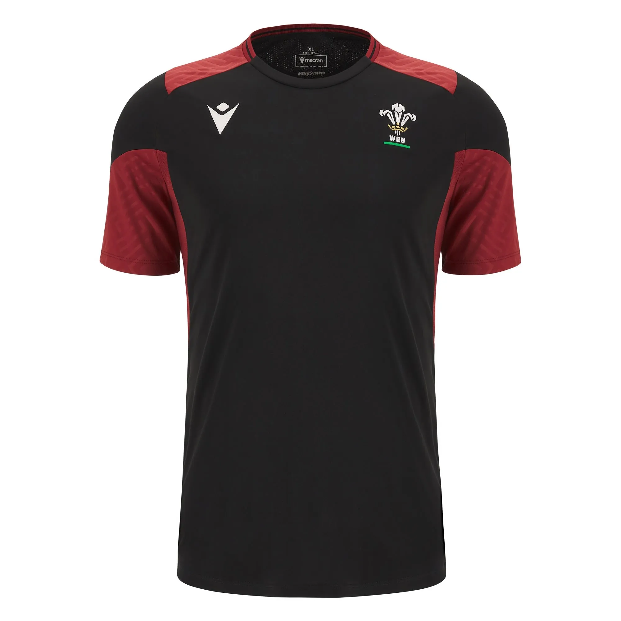 Macron Wales WRU 2024 Mens Rugby Training Poly Shirt