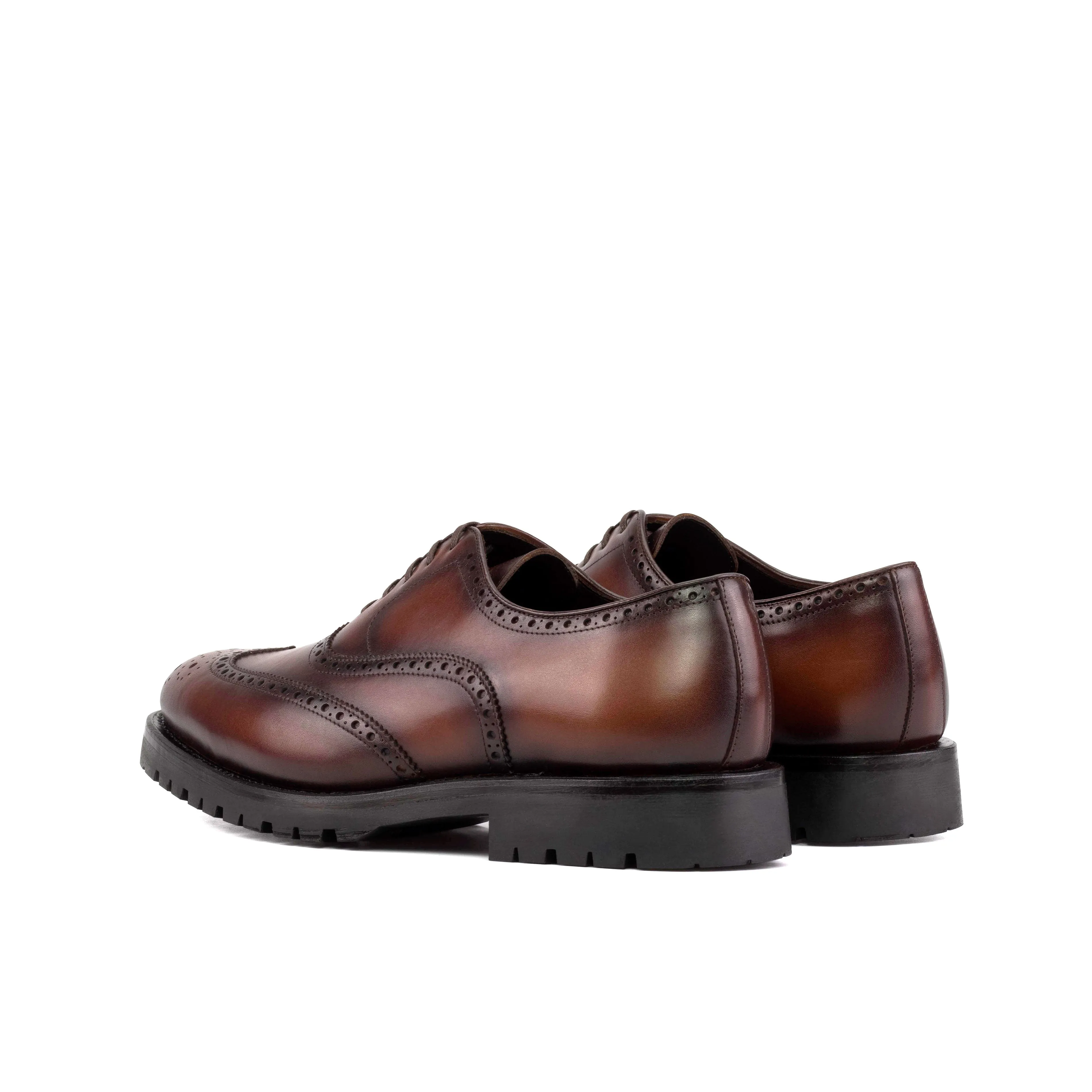 Medium Brown Calf Leather Wingtip Brogue