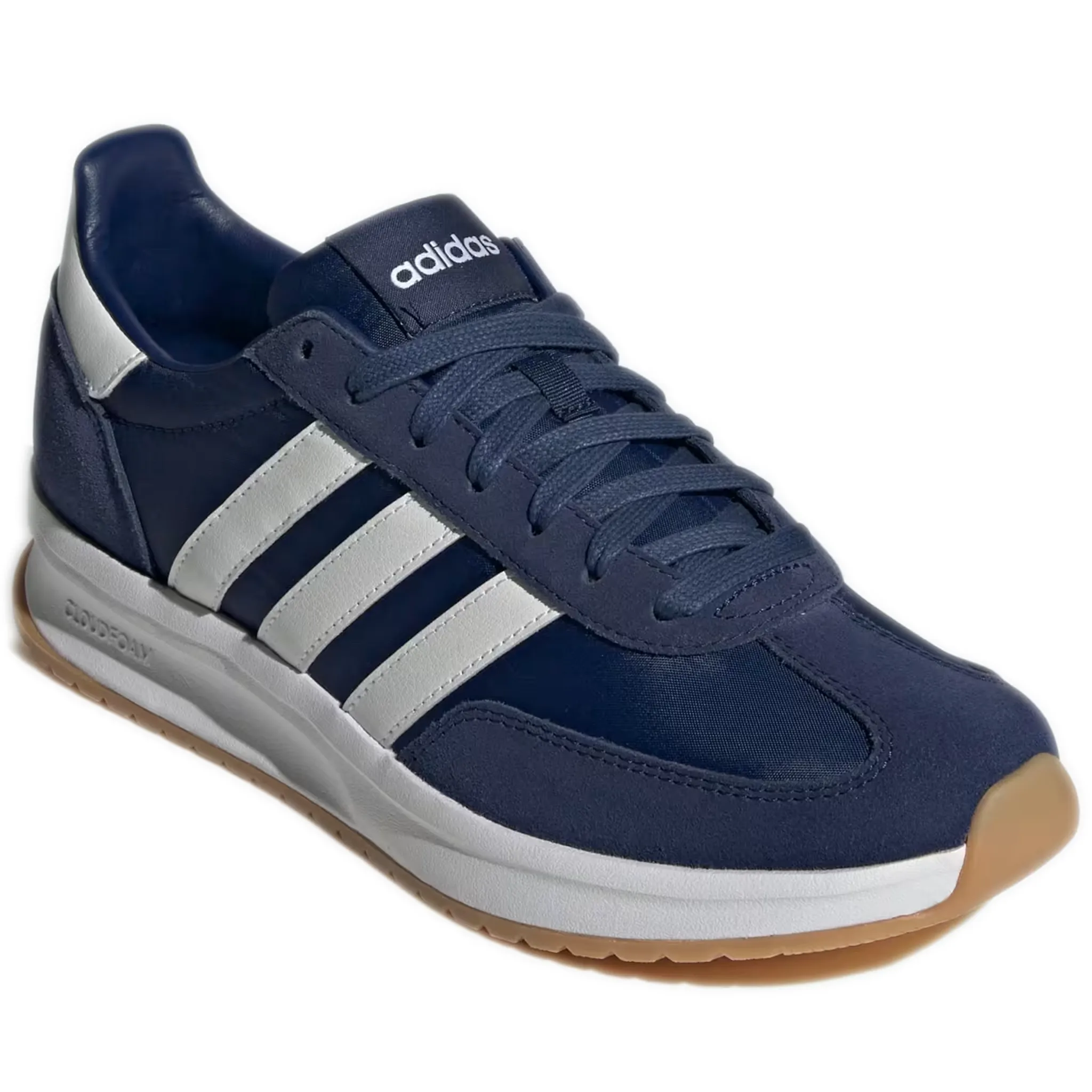 Men's Adidas Run 72 Shoes - Dark Blue / Cloud White / Cloud White