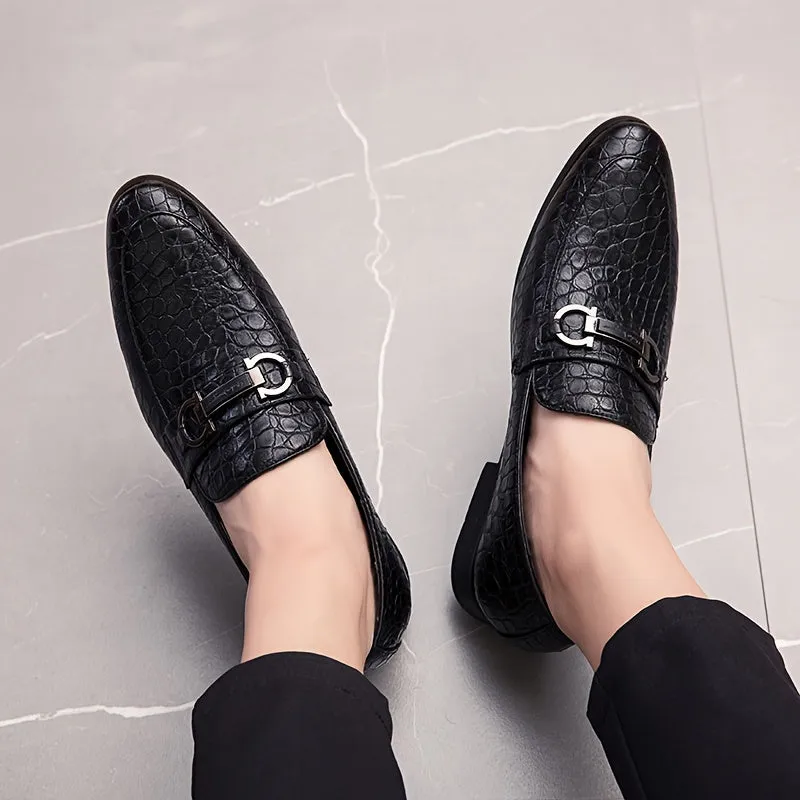 Men's Elegant British Style Casual SlipOn Oxfords Dress Shoes | Red Black Or Brown