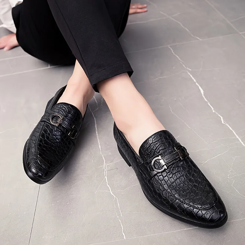 Men's Elegant British Style Casual SlipOn Oxfords Dress Shoes | Red Black Or Brown