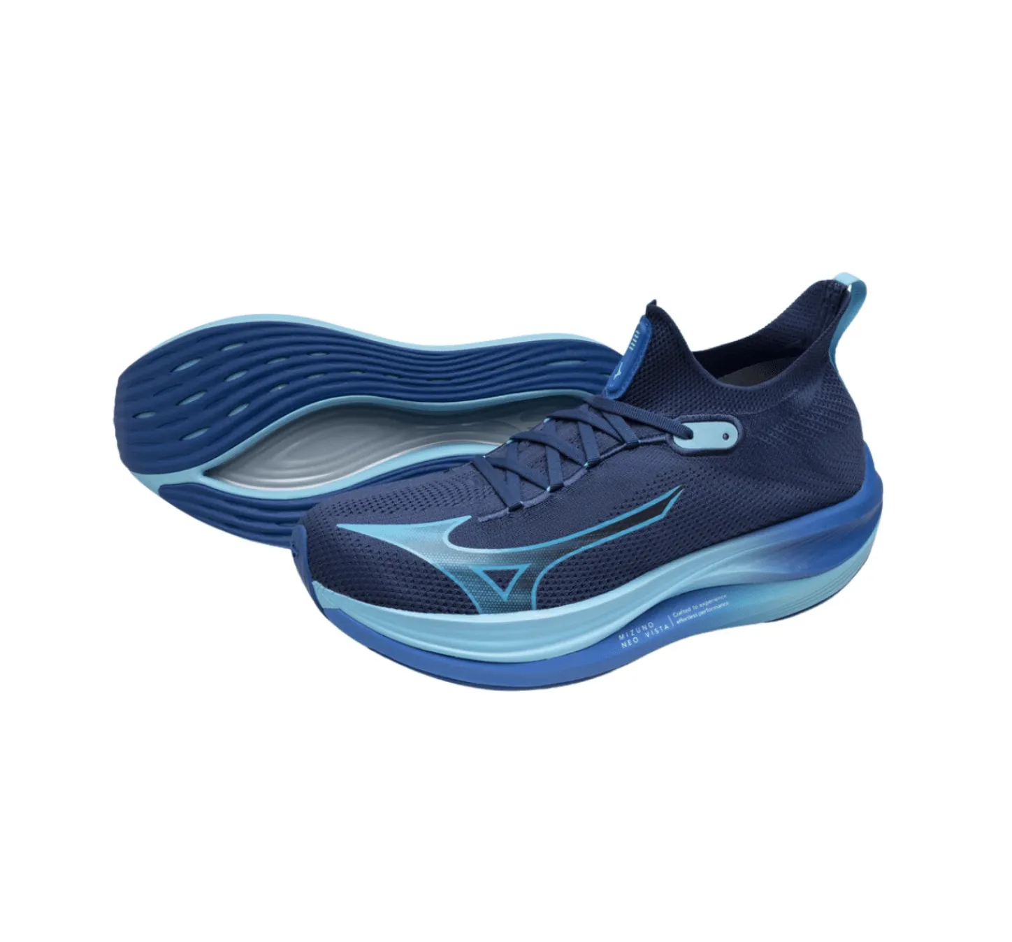 Mizuno Unisex Neo Vista Running Shoes in Blue/river blue/mugen blue AW24