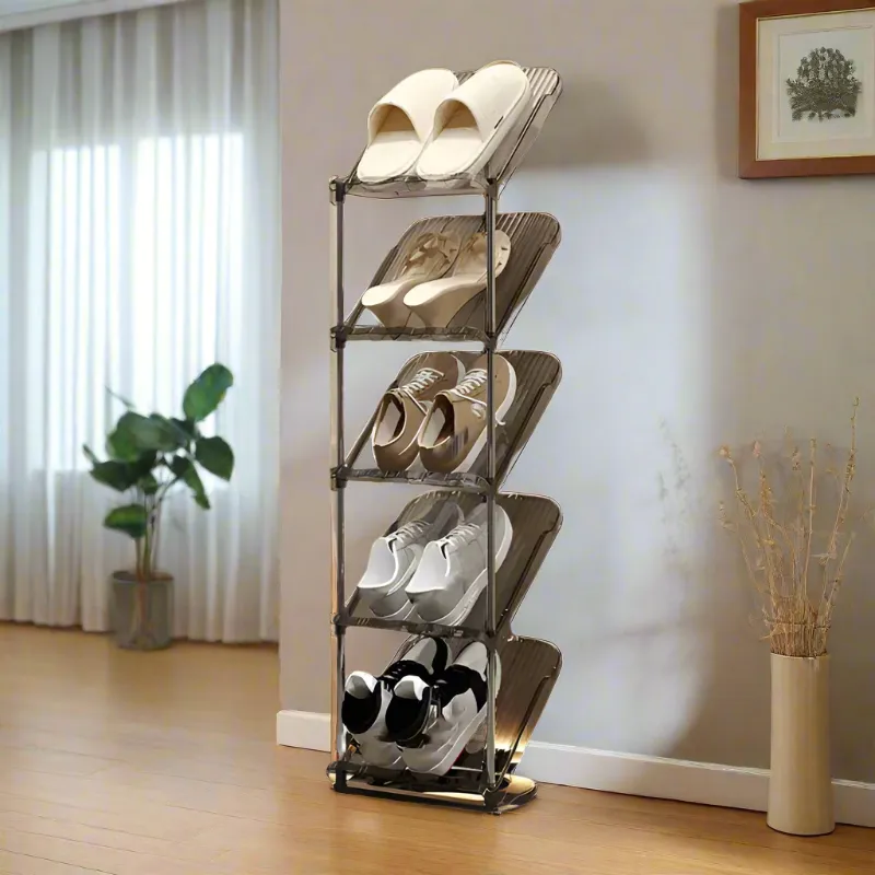 Multi-Layer Transparent Shoe Rack for EntryWay