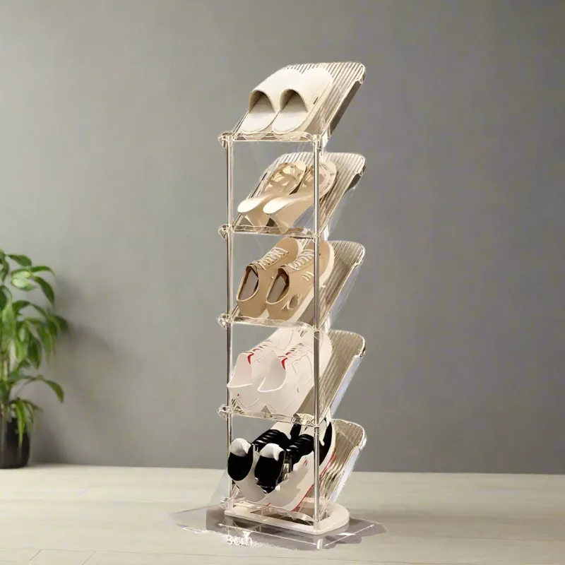 Multi-Layer Transparent Shoe Rack for EntryWay