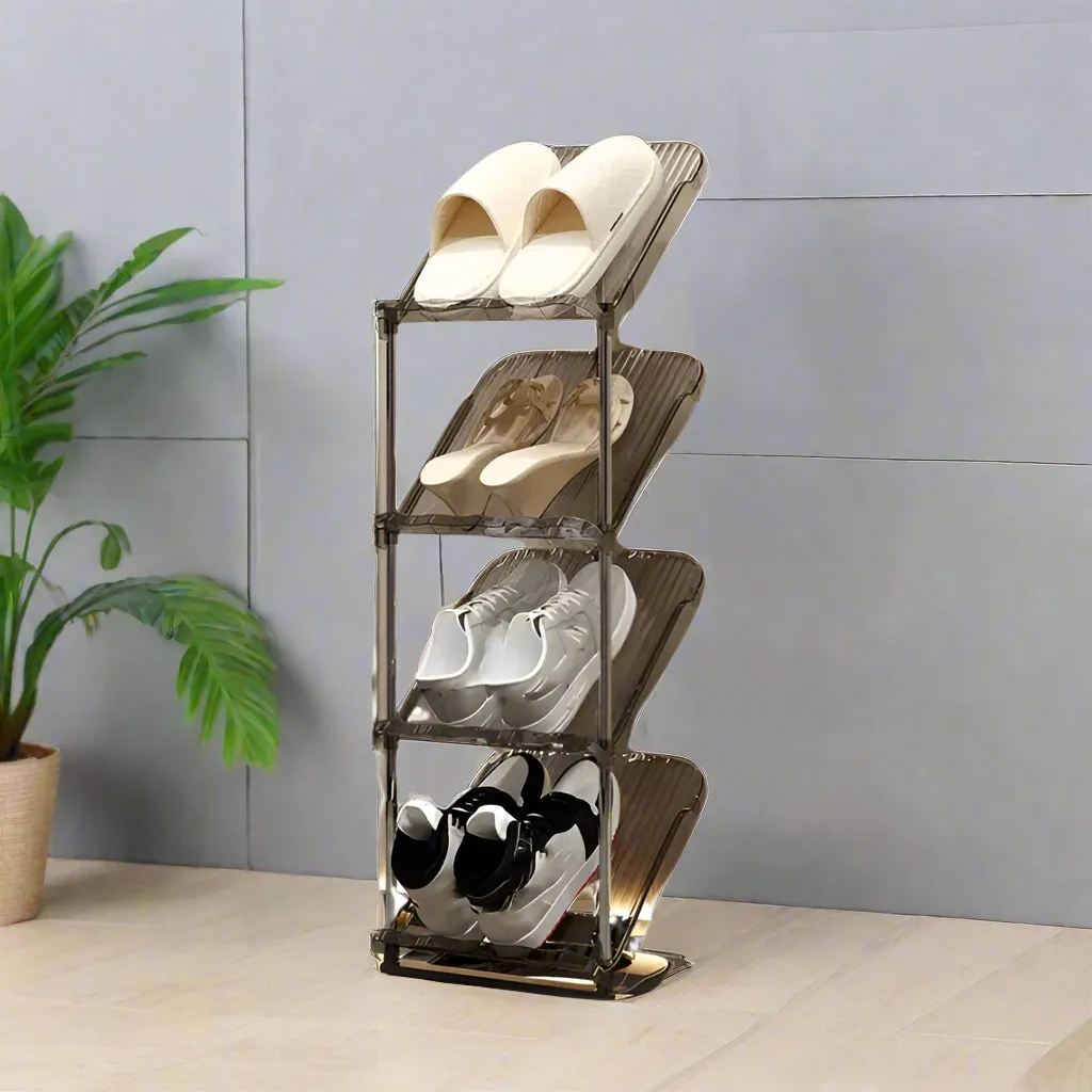 Multi-Layer Transparent Shoe Rack for EntryWay