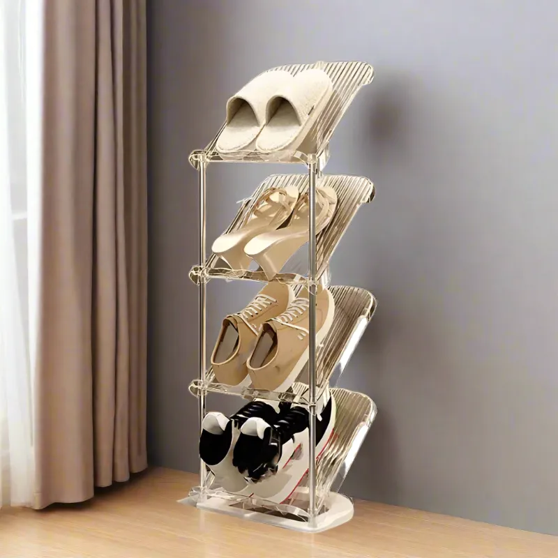 Multi-Layer Transparent Shoe Rack for EntryWay