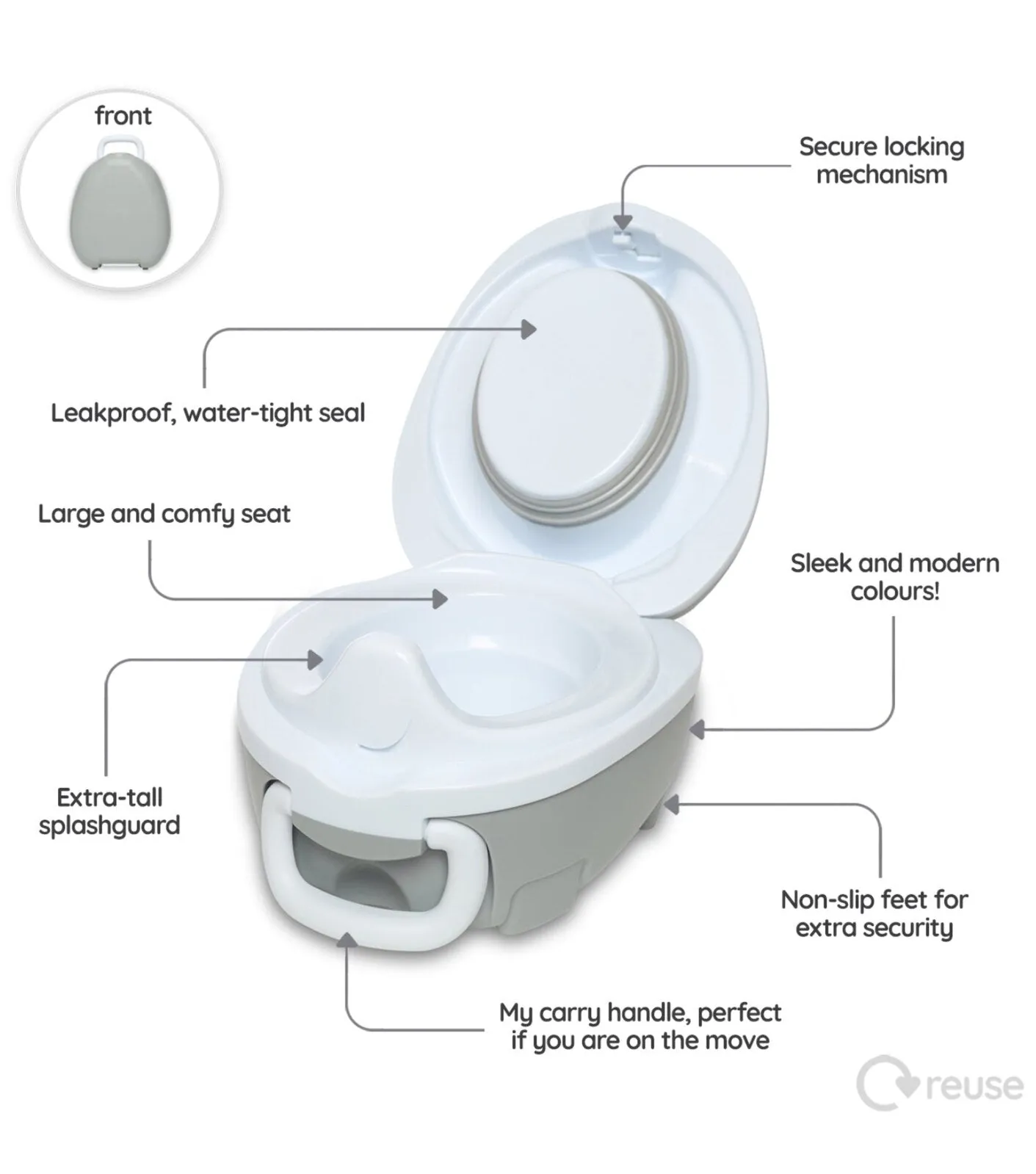 My Carry Potty - Grey