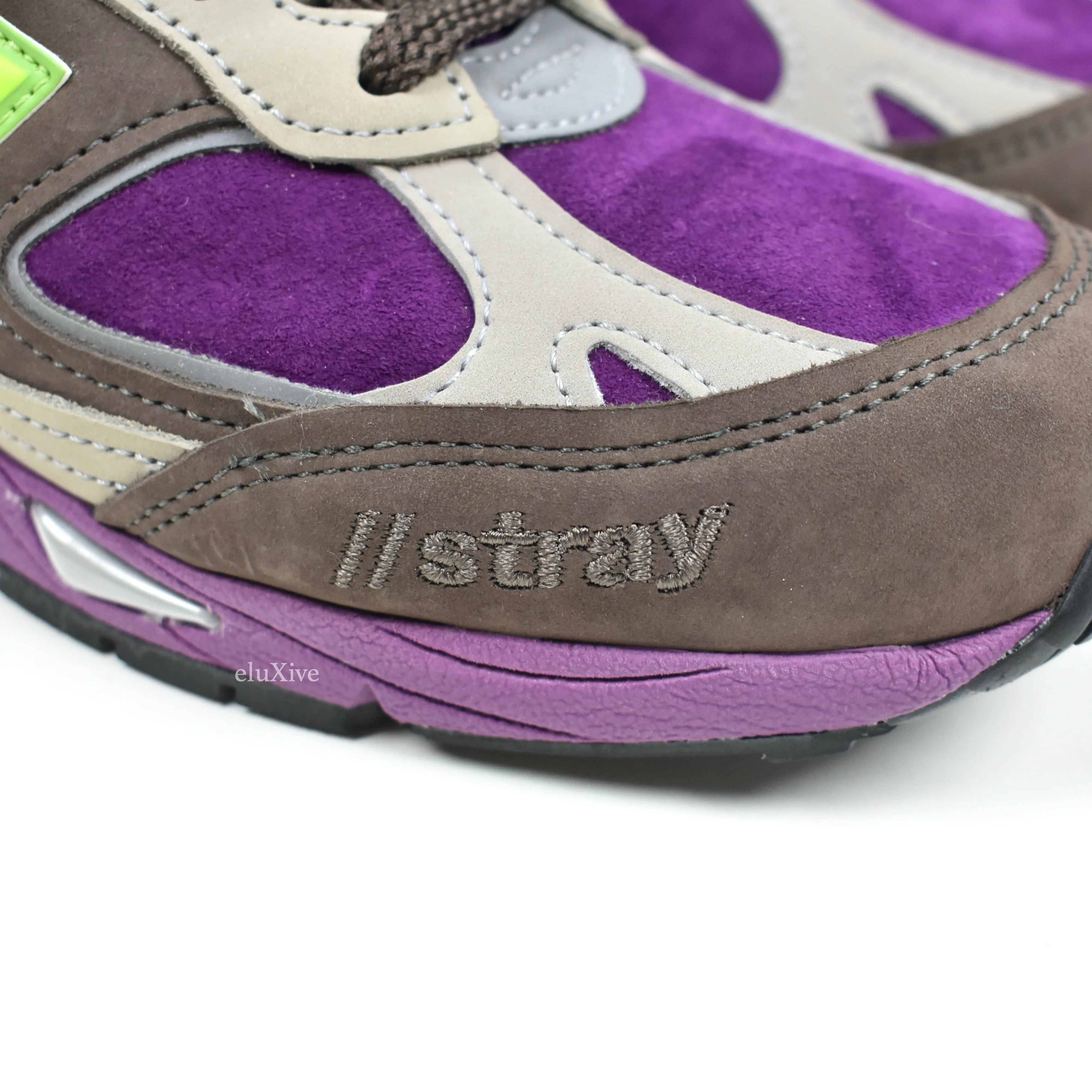 New Balance x Stray Rats - 991 Made in UK Sneakers (Purple/Brown)