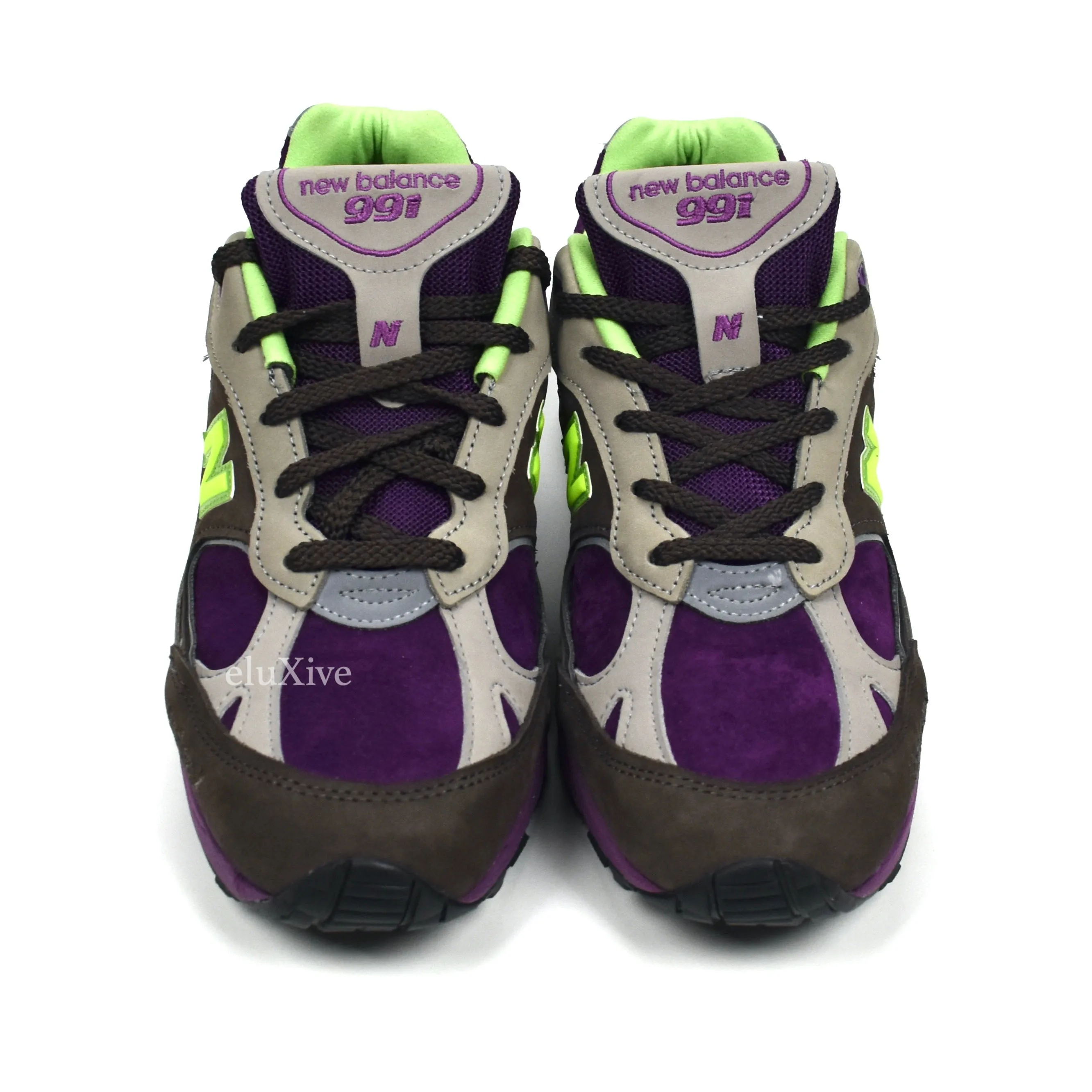 New Balance x Stray Rats - 991 Made in UK Sneakers (Purple/Brown)