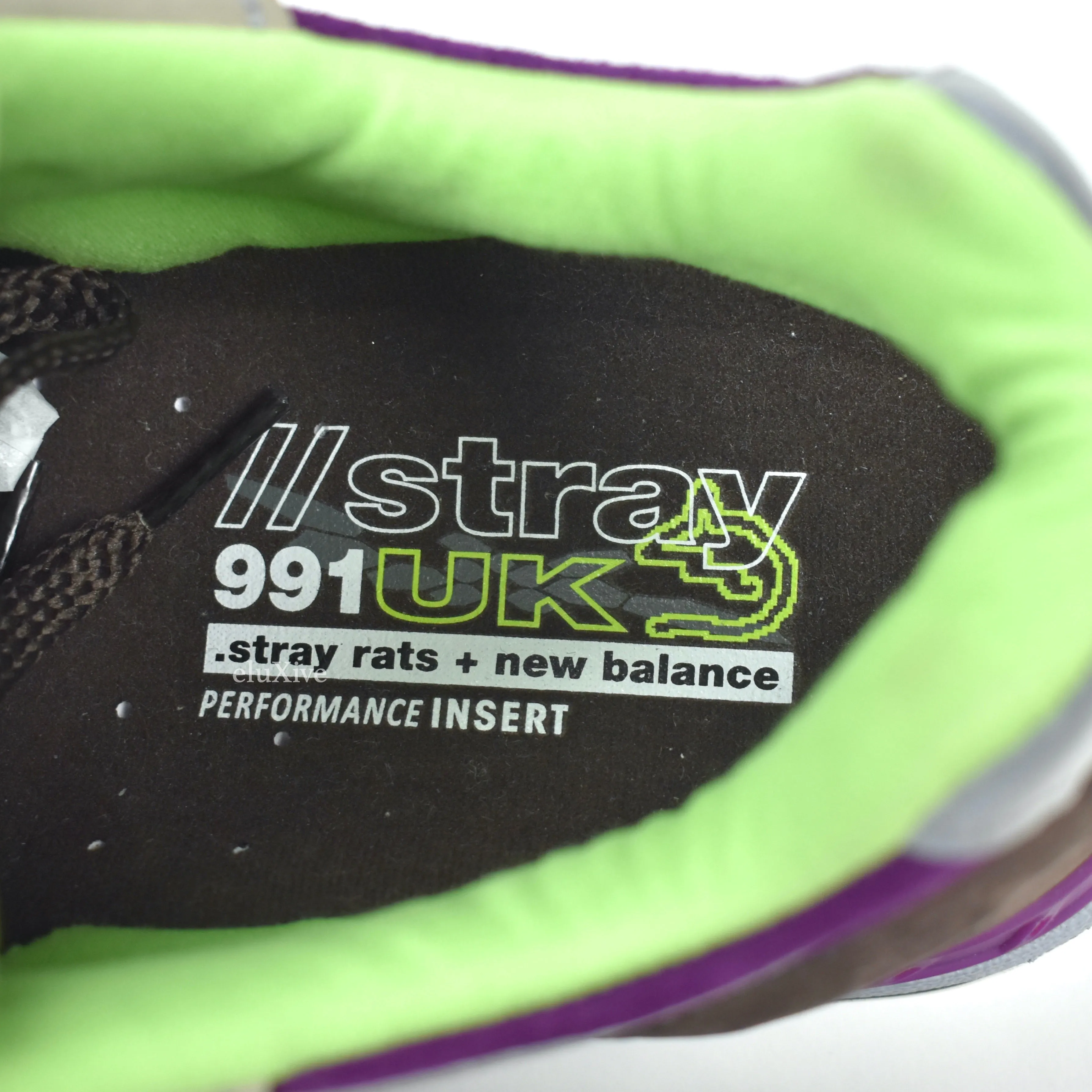 New Balance x Stray Rats - 991 Made in UK Sneakers (Purple/Brown)