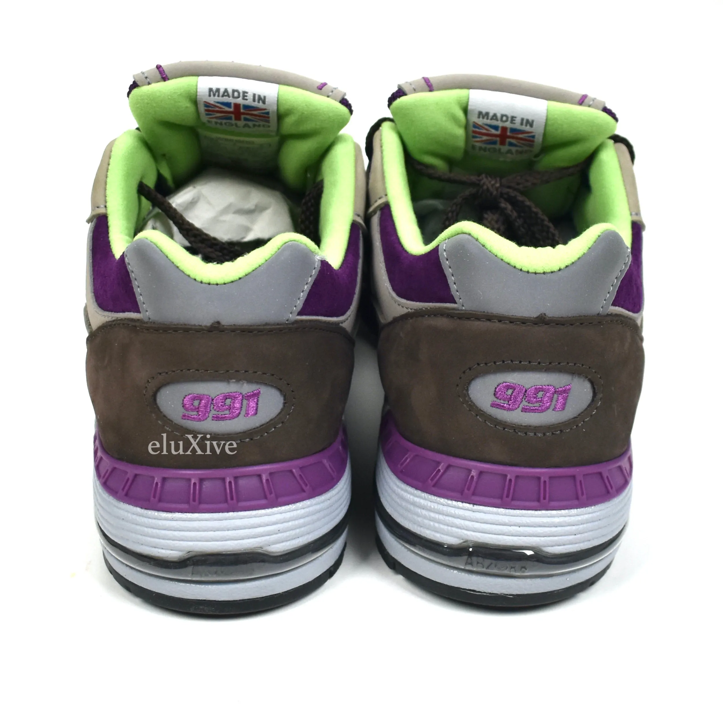 New Balance x Stray Rats - 991 Made in UK Sneakers (Purple/Brown)