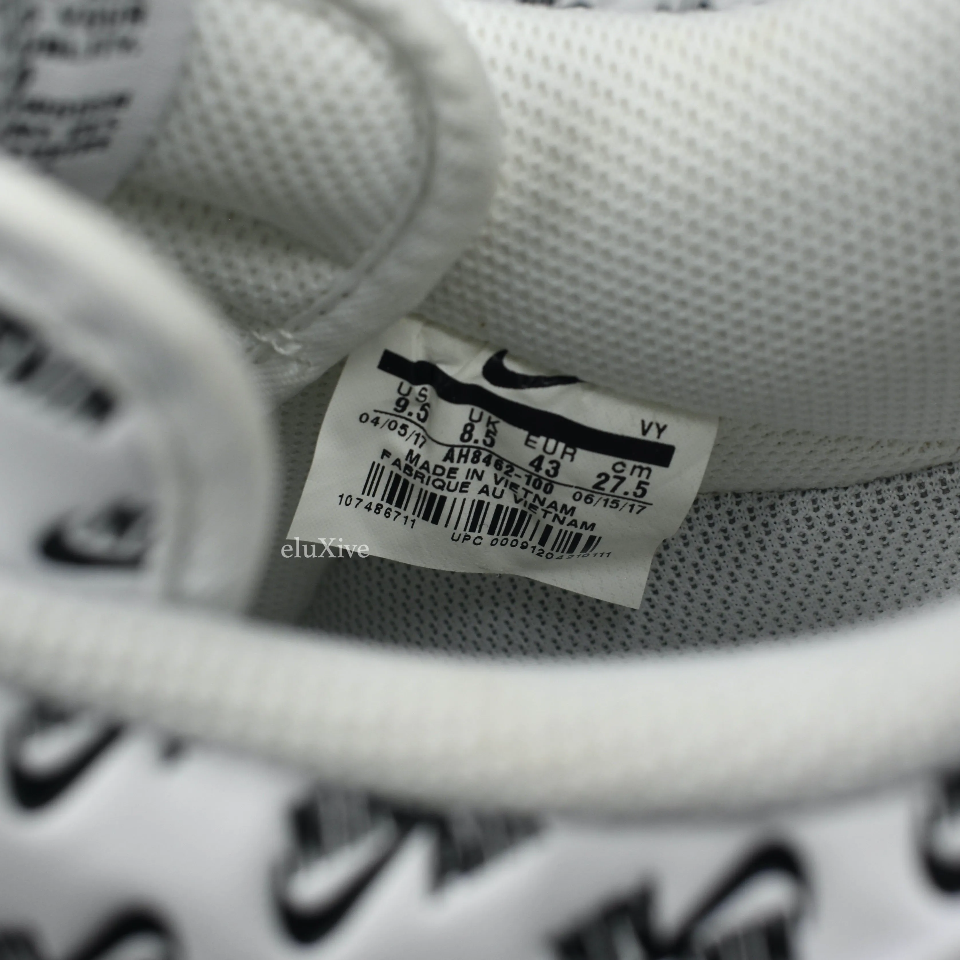 Nike - Air Force 1 '07 QS Allover Logo Print (White)