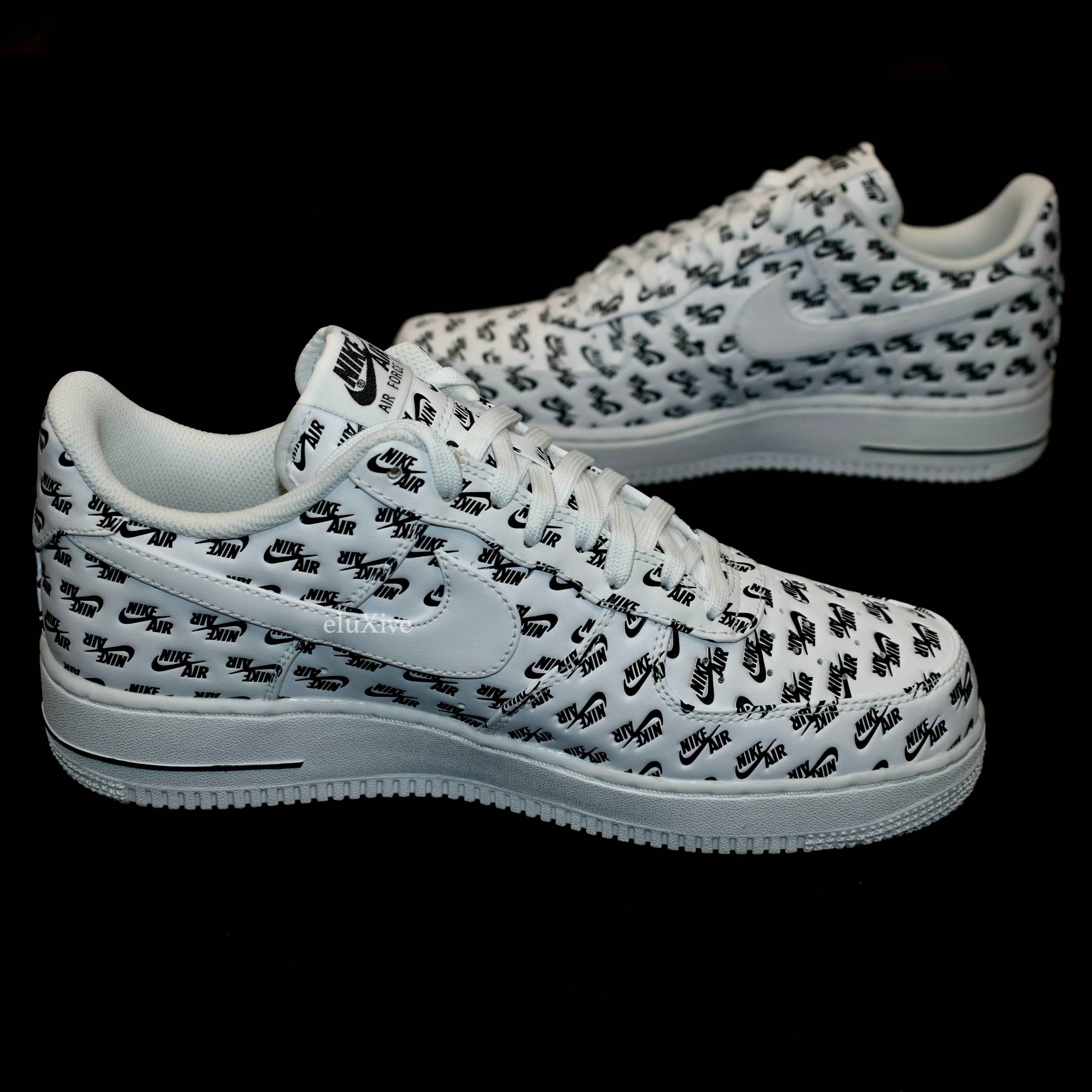 Nike - Air Force 1 '07 QS Allover Logo Print (White)