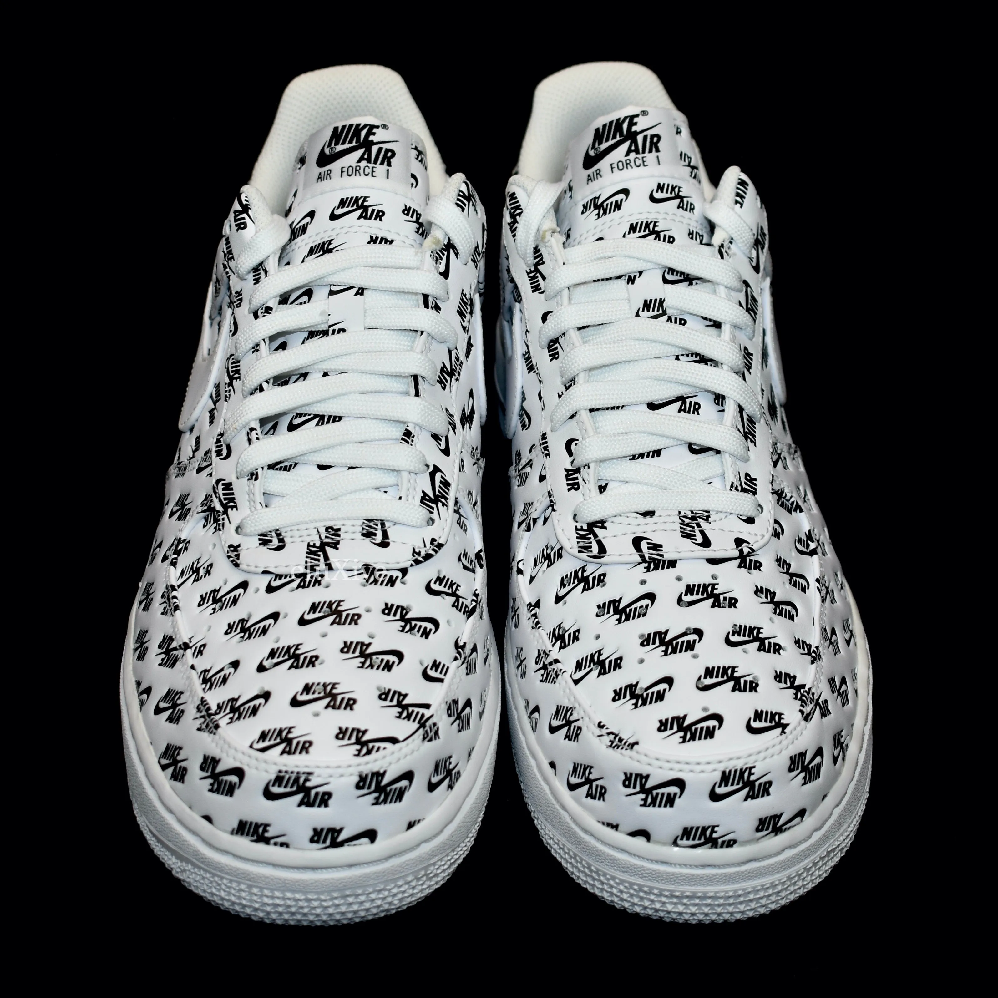 Nike - Air Force 1 '07 QS Allover Logo Print (White)