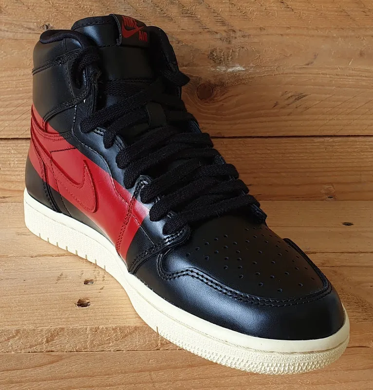 Nike Air Jordan 1 Defiant Couture Leather Trainers UK7/US8/EU41 BQ6682-006 Black